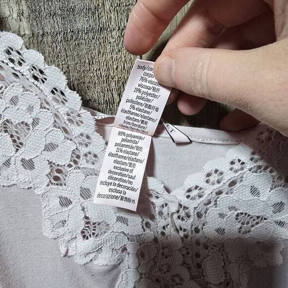 Victoria's Secret Soft Pink Lace Sleep Romper - Picture 5 of 5